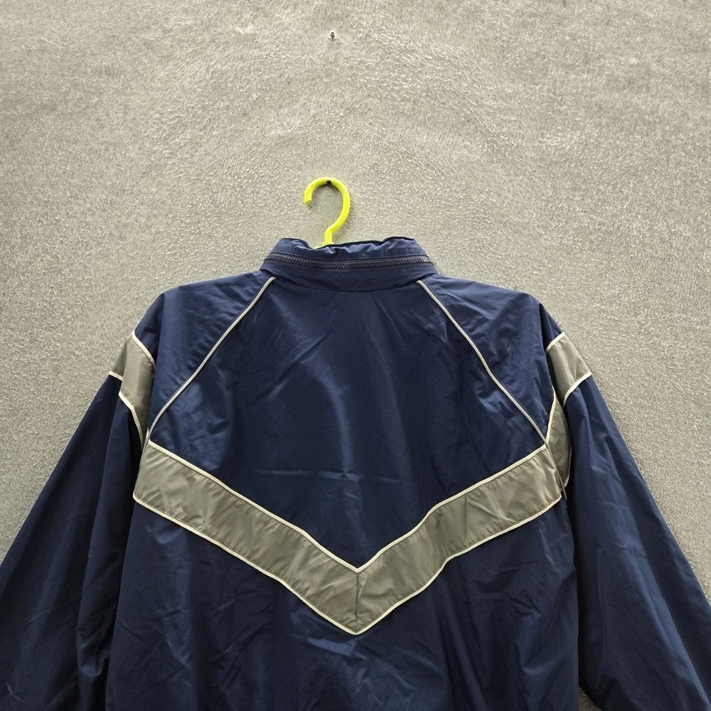 US Air Force Men Jacket M Navy Nylon Colorblock PTU Reflective READ